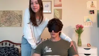 ASMR | Head and Shoulders Massage/ Pampering for my Little Brother| Whispered + lofi💫