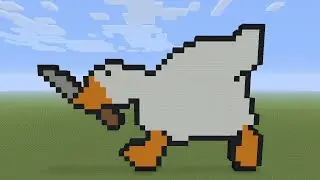 Minecraft Pixel Art - Untitled Goose Game Goose
