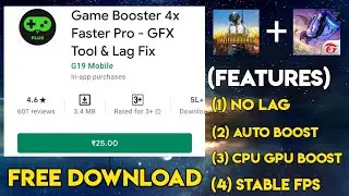 Game Booster 4x Faster Pro Apk | Best Game Booster 2021 | Game Turbo
