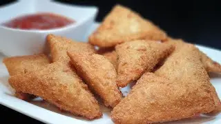 Mini Samosa Recipe With Bread in 20 Minutes | Easy Mini Samosa Recipe Without Making Dough