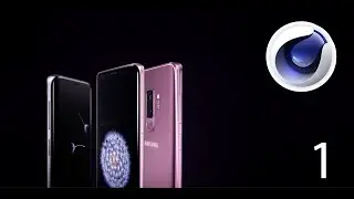 Maxon Cinema 4d - Modeling Samsung Galaxy S9 - Tutorial Part 1