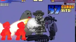 Mugen Random Battles: Harvyj197727 (1p, 10p, 11p, 12p,) Vs Team Scorching Kuromaru