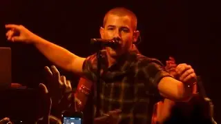 Nick Jonas clips from album launch