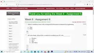 Introduction to Internet of Things NPTEL SWAYAM Course Week 6 Assignment Answers