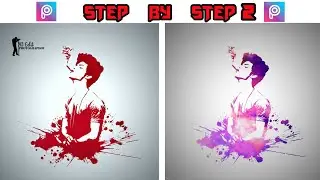 Picsart Tutorial : create Cartoon Black and White Effect : Vector art sharik pop