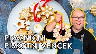 Praznični piškotni venček 🎄
