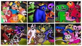 Garten of Banban, Rainbow Friends, Poppy Playtime - All Characters Sing It, Music, in Real Life FNF