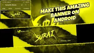How To Make Gaming Banner || How To Make Gaming Channel Art || Channel Art Tutorial || Suraj Gfx