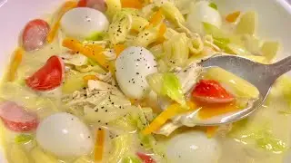 So comforting CHICKEN MACARONI SOUP | SOPAS | becky pi