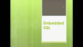 Introduction On Embedded SQL