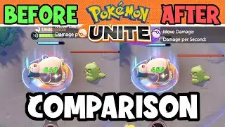 Pokémon Unite UPDATE! | BEFORE & AFTER PATCH AUGUST 18 | Side By Side Comparison