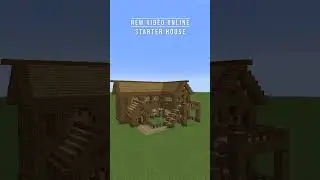 Minecraft - How to build a Survival Starter Base Easy  #house #minecraft #tutorial #minecraftshorts