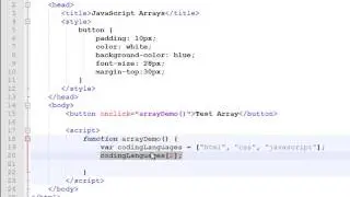JavaScript Arrays Tutorial