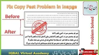Fix copy and paste Problem in Inpage