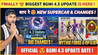 OFFICIAL 😍 Bgmi 4.3 Update Here | Next SuperCar | Bgmi New Update | Bgmi 4.3 Update Release Date