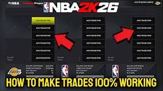 NBA 2K26 - How To Make Trades 100% WORKING (MyNBA)