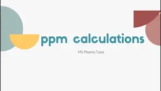 How to calculate ppm concentrations ? (1000 to 1ppm) | Formula for ppm and further dilutions