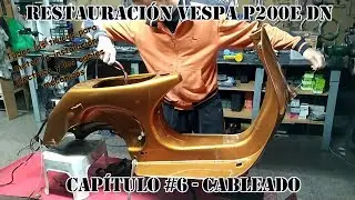 1981 Vespa P200E DN Full Restoration - Part 6 | Cable set installation