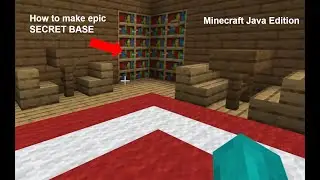 How to build an epic HIDDEN DOOR ll Minecraft Java edition