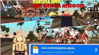 Ryomen Sukuna Mod for Gta San Andreas Android || Hindi Tutorial || Easy Play 🔥🔥