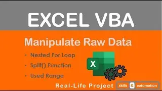 Excel VBA: Manipulate Raw Data | Real Life Project to Re-Format Downloaded Employee Credit Card Data