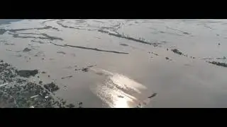 Херсонщина, лівий берег Дніпра. Гола Пристань. Відео з дрона.