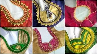 Latest Stylish & Patch Work Blouse Back Neck Designs 2019
