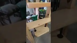for sale cedar book shelf with painted pipe and floating shelve - $650.00