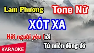 Karaoke Xót Xa (Lam Phương) - Tone Nữ
