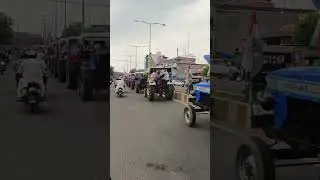 किसान न्याय यात्रा सिंगरौली ट्रेक्टर रैली