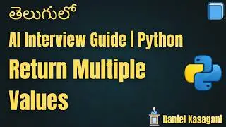 12. Return Multiple Values | AI Interview Guide | Python