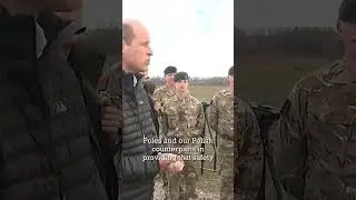#princewilliam visited British troops in Rzesow, #poland near the border of Ukraine