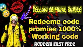 How To Get Free Yellow Criminal Bundle Redeem Code|6 September New Redeem Code Today|Redeem Code|YT|