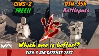 CIWS-II vs OSU-35k Air Defense Comparison Test | Modern Warships