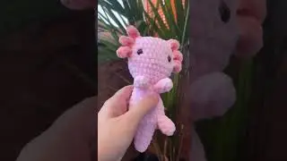 Plush Axolotl Squishy toy, cute stuffed soft antistress baby Mexican water dragon doll
