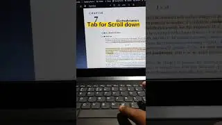 How to scroll up and down without Mouse for pdf reader,don't use mouse for scrolling pdf.
