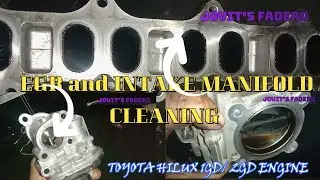Toyota 1GD / 2GD engine EGR and Intake Manifold Cleaning. @jovitsfadero #mechanist #toyota