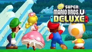 New Super Mario Bros U Deluxe - Full Game 100% Walkthrough