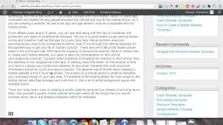 Mobile Website Template