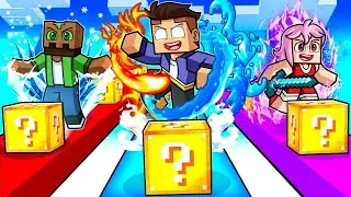 LUCKY BLOCKS ELEMENTAL Race in Minecraft!