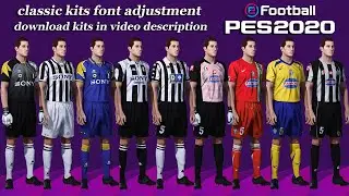 Juventus classic kits PES 2021 and PES2020 [font adjustment guide] (PS4) pes 20