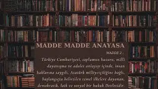 #2 Anayasa Madde 2 - Cumhuriyetin nitelikleri