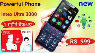 Best 4G phone 2024⚡ Intex Ultra 3000 4G keypad phone 2024⚡new mobile⚡intex new 4G feature phone 2024