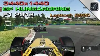 F1 2016 PC - GP UNGHERIA 3440x1440 ASUS PG348Q GTX980Ti logitech G920