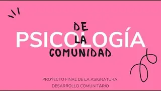 Psicología de la Comunidad