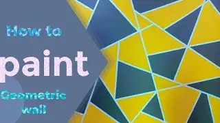 How to paint geometric wall || 3d wall paint design ideas