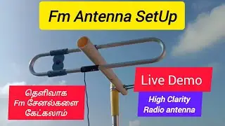 Fm Radio Antenna Full SetUp And Setting | Live Demo | Fm Signal Booster