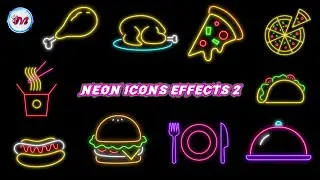 GREEN SCREEN NEON ICONS EFFECTS 2