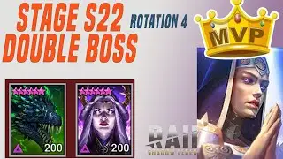 Defeating Stage S22 Double Boss Cursed City | Raid Shadow Legend
