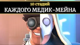 10 Стадий КАЖДОГО Медик-Мейна | Team Fortress 2